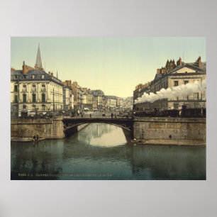 Poster La France vintage, Nantes et Loire, la Bretagne