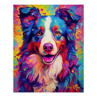 Poster La frontière Collie Dog 001 - Zetton Ziana