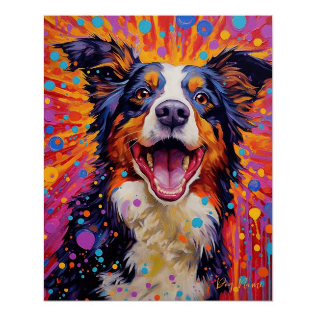 Poster La frontière Collie Dog 002 - Zetton Ziana (Devant)