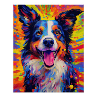Poster La frontière Collie Dog 003 - Zetton Ziana