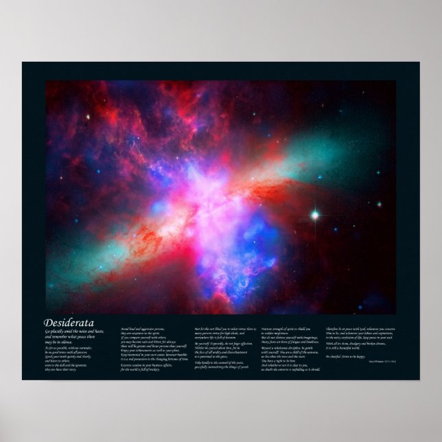 Poster La Galaxie Cigar Active - Messier 82 (Devant)