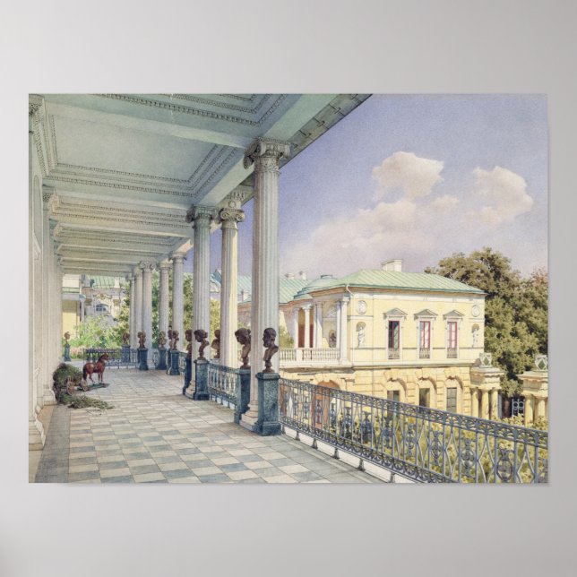Poster La galerie Cameron à Tsarskoye Selo, 1859 (Devant)