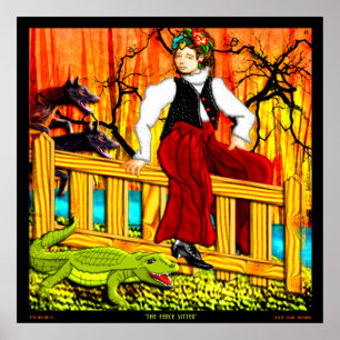 Poster La garde d'enfants de barrière