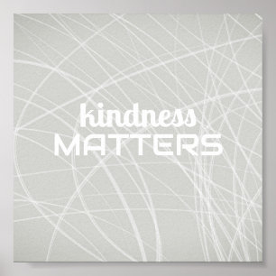 Poster la gentillesse compte citation positive minimalist