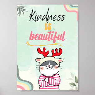Poster La Gentillesse Est Belle, Une Citation Amoureux de