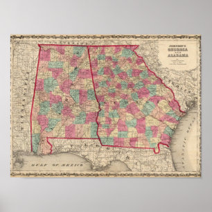 Poster La Géorgie et l'Alabama 2