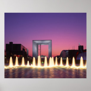 Poster La Grande Arche, La Défense, Paris, France