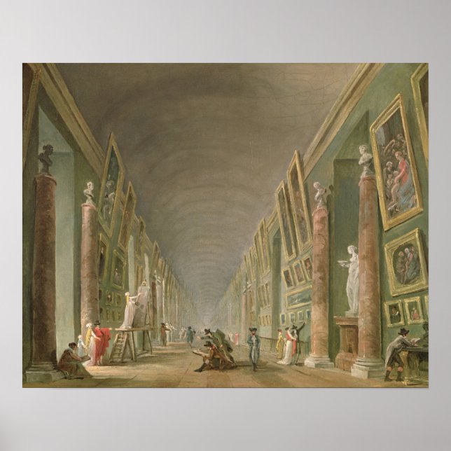 Poster La Grande Galerie du Louvre (Devant)