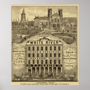 Poster La grande maison de farine et d'épicerie