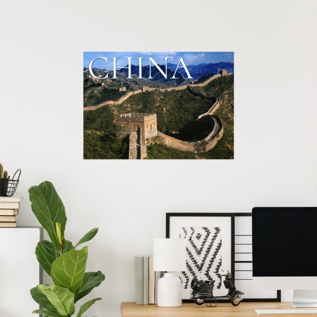 Poster La Grande Muraille | Jinshanling, Chine (Bureau à domicile)