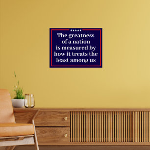 Poster La grandeur d'une nation Politique