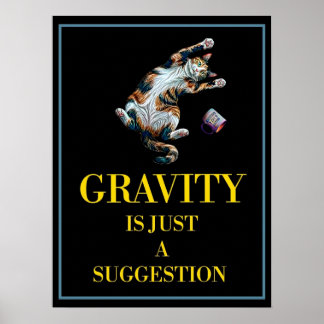 POSTER LA GRAVITÉ N'EST QU'UNE SUGGESTION