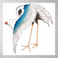 La grue de Hokusai