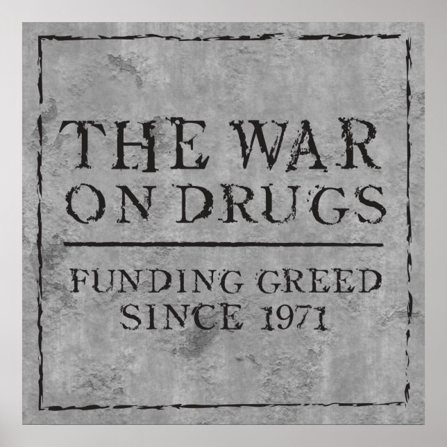 Poster La Guerre contre la drogue La cupidité du financem (Devant)