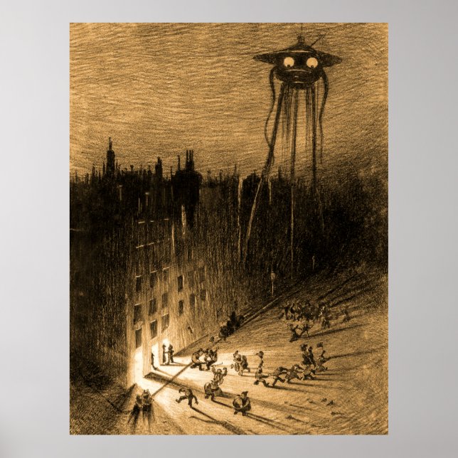 Poster La Guerre Des Mondes La Foule Écoulée (Devant)