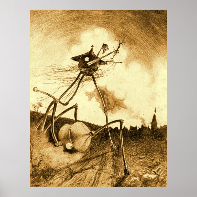 Poster La Guerre Des Mondes La Machine De Combat (Devant)