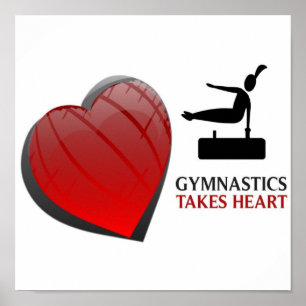 POSTER LA GYMNASTIQUE PREND L'AFFICHE DE COEUR