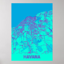 La Havane - Cuba Galaxy City Map
