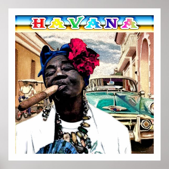 Poster La Havane vintage Cuba (Devant)