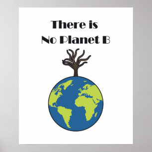Poster Là iIs aucunes économies de la planète B la