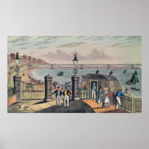 Poster La jetée en chaîne sur le devant à Brighton