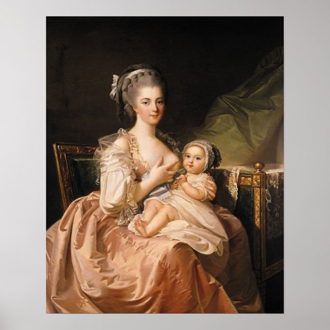 Poster La jeune mère, vers 1770-80 (Devant)