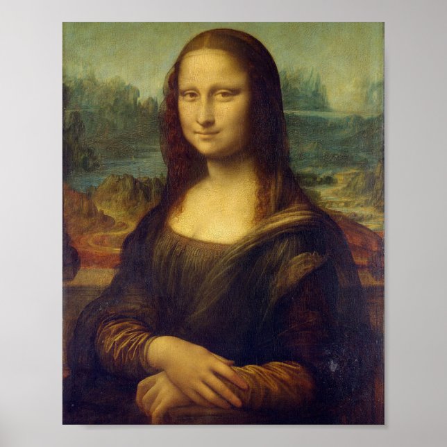Poster La Joconde - Portrait de Mona Lisa - Léonard de Vi (Devant)