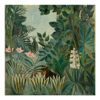Poster La jungle équatoriale, 1909 (huile sur toile)
