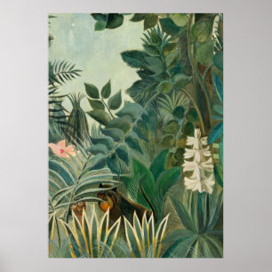 Poster La jungle équatoriale, 1909 (huile sur toile)
