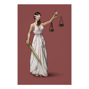 Poster La Lady Justice - Marsala