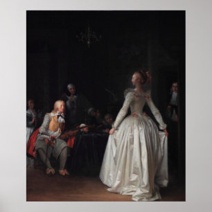 Poster La leçon de danse - Fragonard Rococo Art