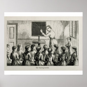 Poster 'La leçon de marquage', illustration tirée de 'Un
