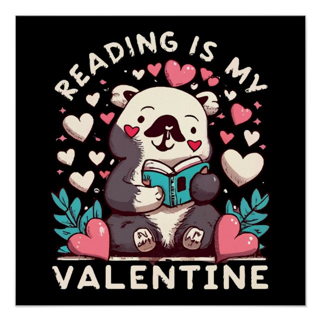 Poster La lecture est ma Saint-Valentin (Devant)