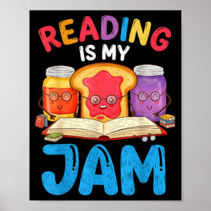 Poster La lecture est super drôle, j'adore lire des livre