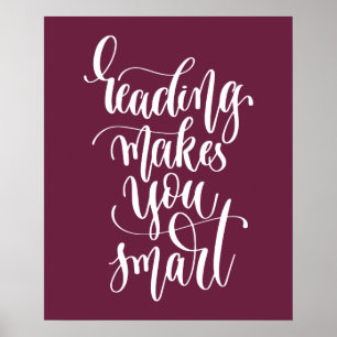 Poster La lecture vous rend intelligent