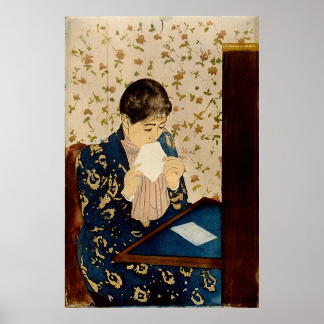 Poster La Lettre de Mary Cassatt (vers 1891) (Devant)