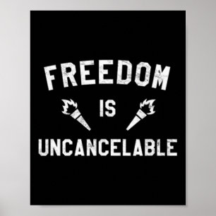 Poster La liberté est inannulable Patriotique Anti Annule