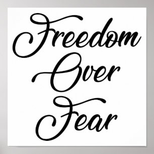 Poster La liberté face à la peur
