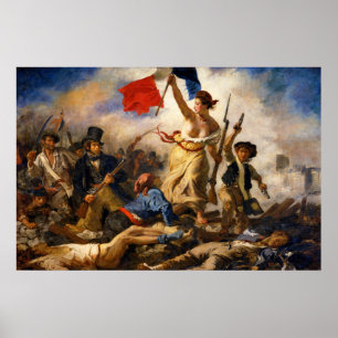 Poster La Liberté guidant le peuple d'Eugène Delacroix