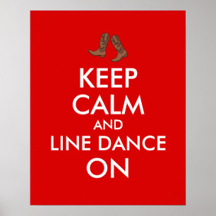 Poster La ligne cadeau de danse gardent les bottes de