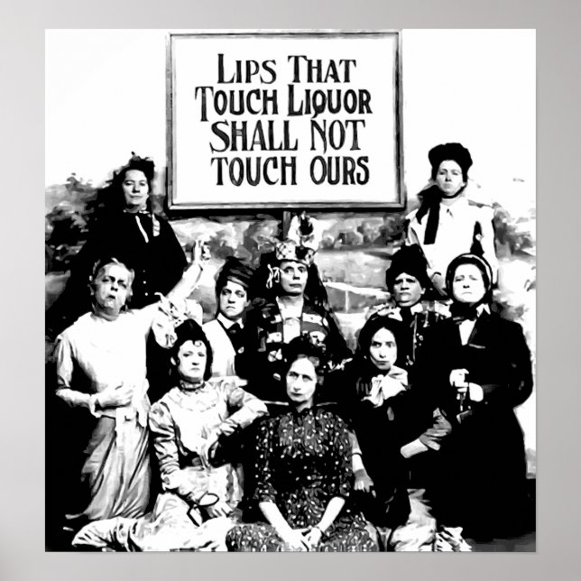 POSTER LA LIGUE DE TEMPÉRANCE 1920 (Devant)