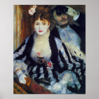 Poster La Loge par Auguste Renoir Beaux Arts Imprimer