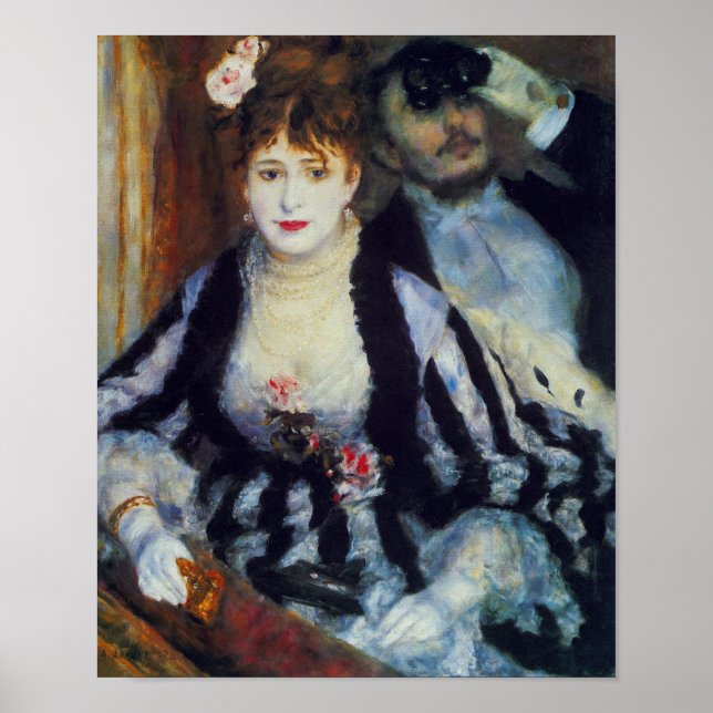 Poster La Loge par Auguste Renoir Beaux Arts Imprimer (Devant)