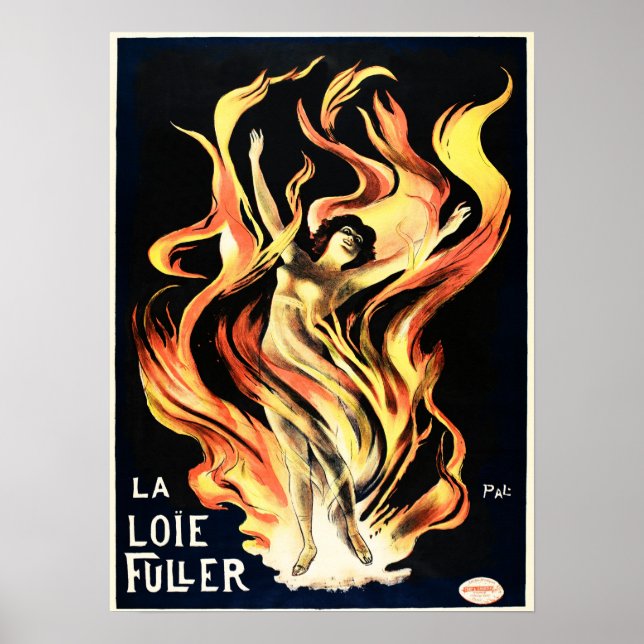 Poster LA LOIE FULLER Actrice américaine Danseuse Vieux t (Devant)