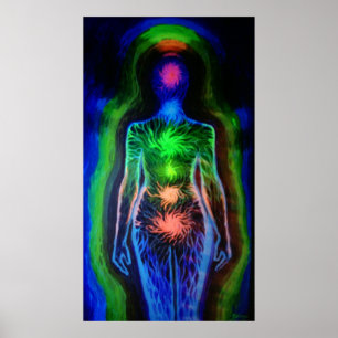 Poster la lumière Chakra et l'aura