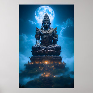 Poster La lumière de la pleine lune du Bouddha