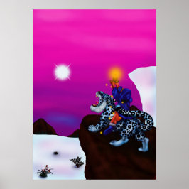 Poster La lumière de l'espoir L'art de Noël imaginaire de