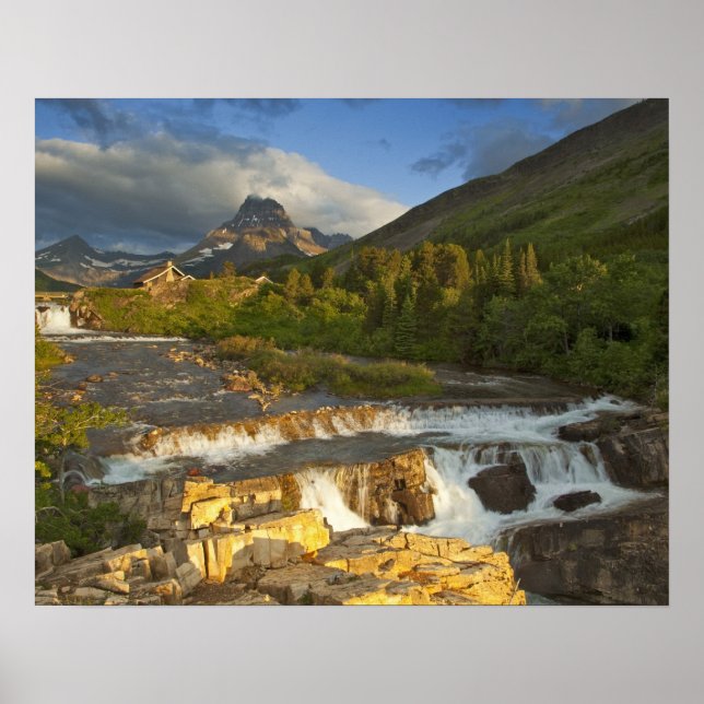 Poster La lumière du matin accueille Swiftcurrent Falls d (Devant)