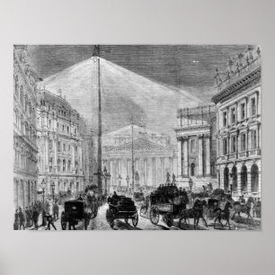 Poster La Lumière électrique à la Maison de Maisons