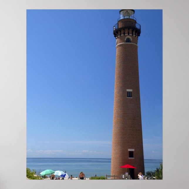Poster La lumière Little Sable Point sur le lac Michigan (Devant)